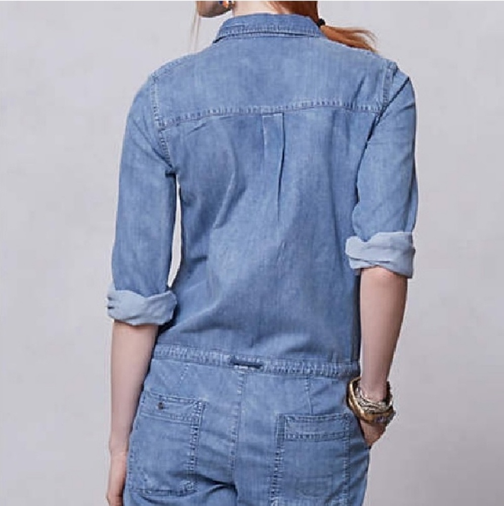 Anthropologie Holding Horses Chambray Denim - Picture 3 of 4